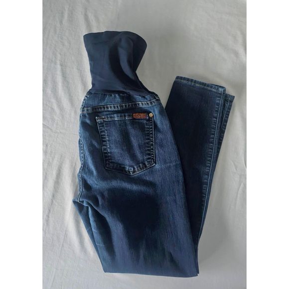 7 For All Mankind Maternity Jeans/ Pea in the Pod Maternity Jeans Size 29 - Picture 2 of 7